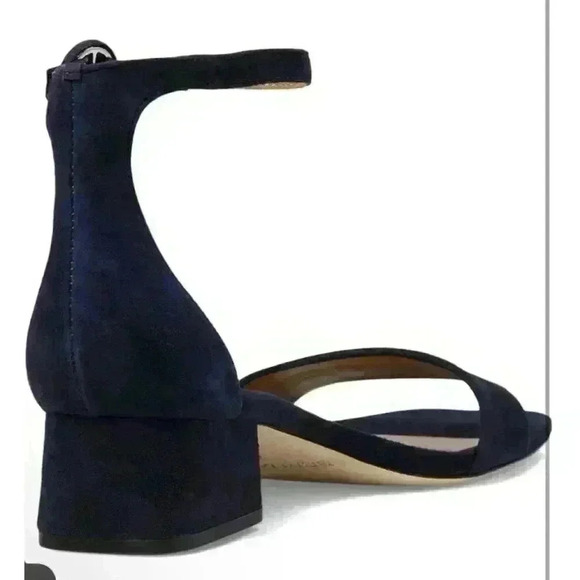 Bernardo Jalena Heeled Navy Blue Suede Sandal Womens Size 8.5 - Picture 4 of 11